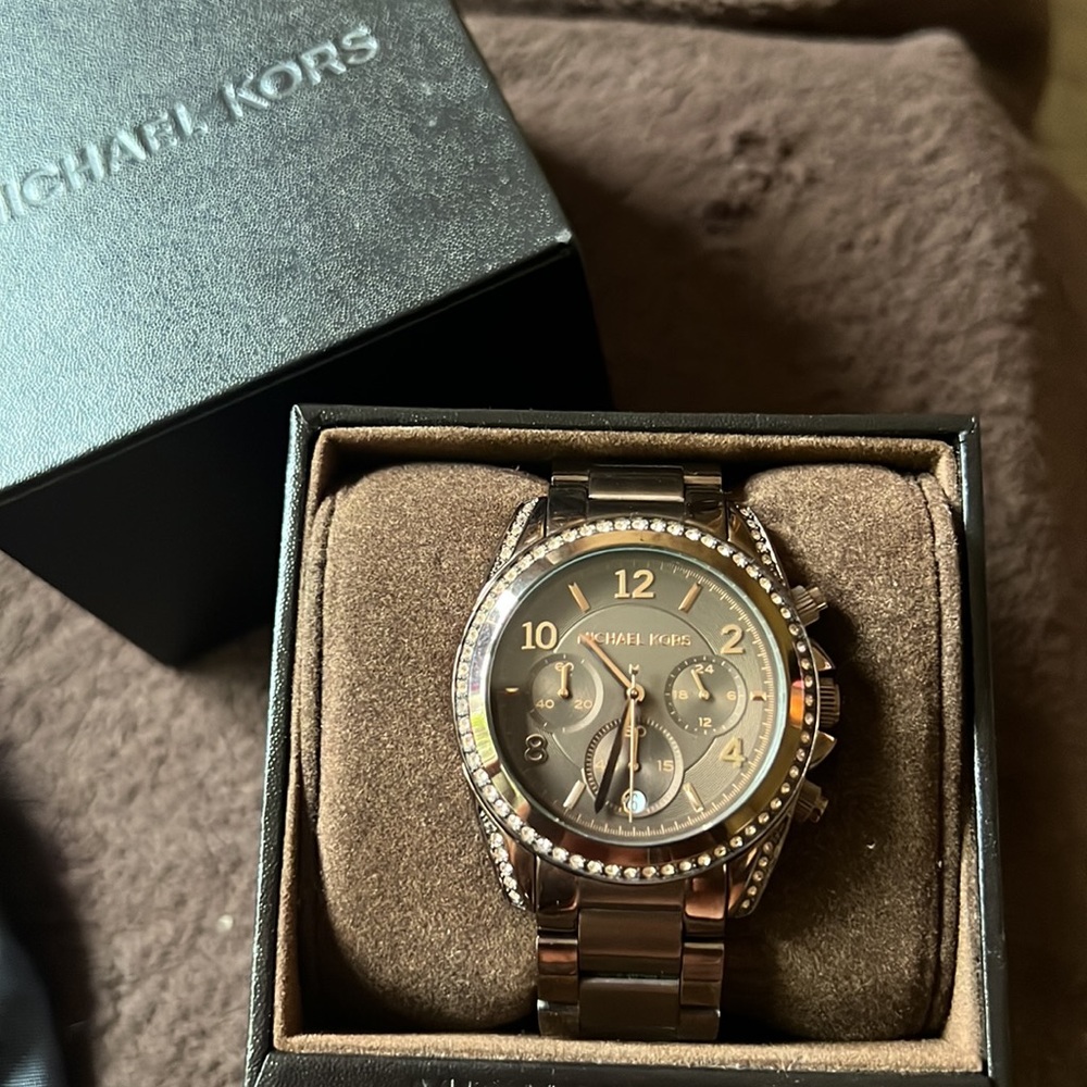 Michael Kors Bronze-Tone Watch - Picture 3 of 5